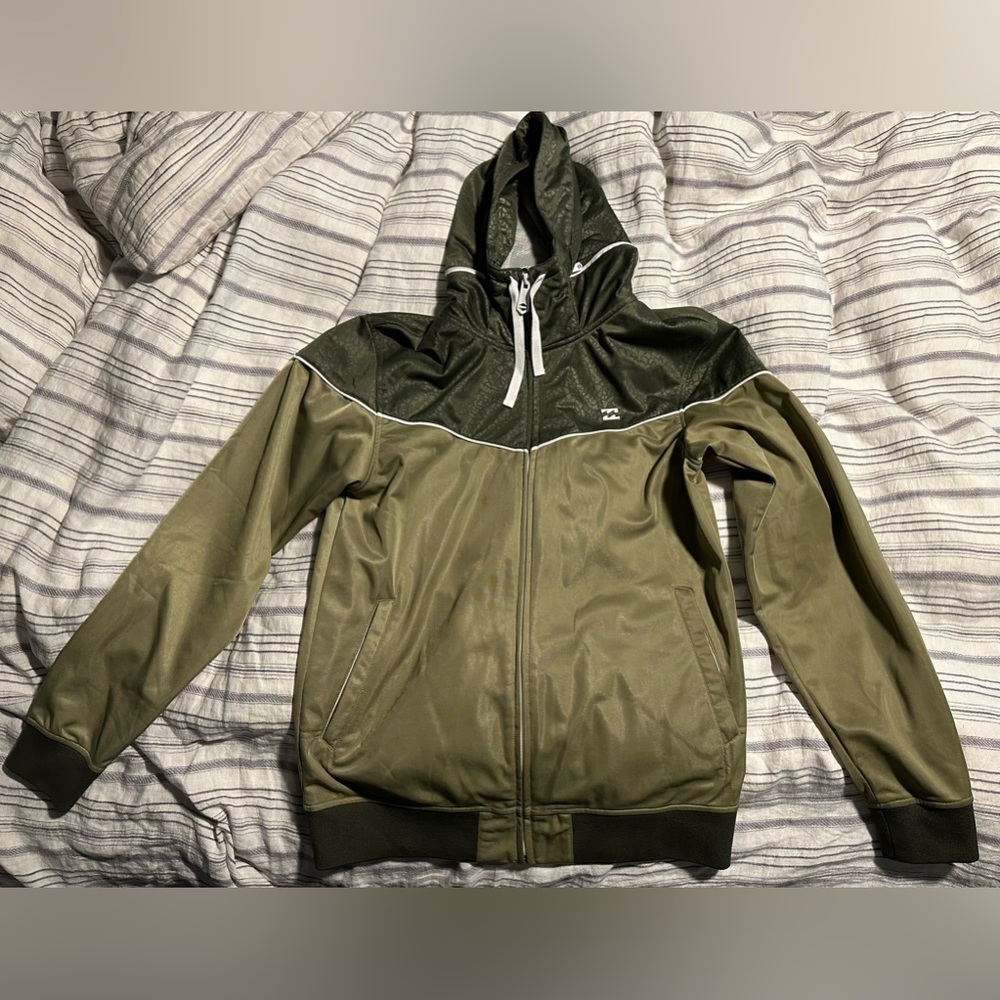 Men’s medium Billabong fleece lined track jacket